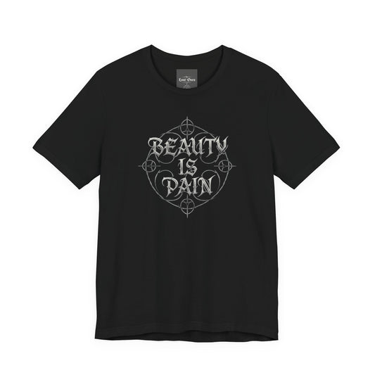 Medusa Portrait Tee — "Beauty Is Pain" Gothic Graphic T‑Shirt