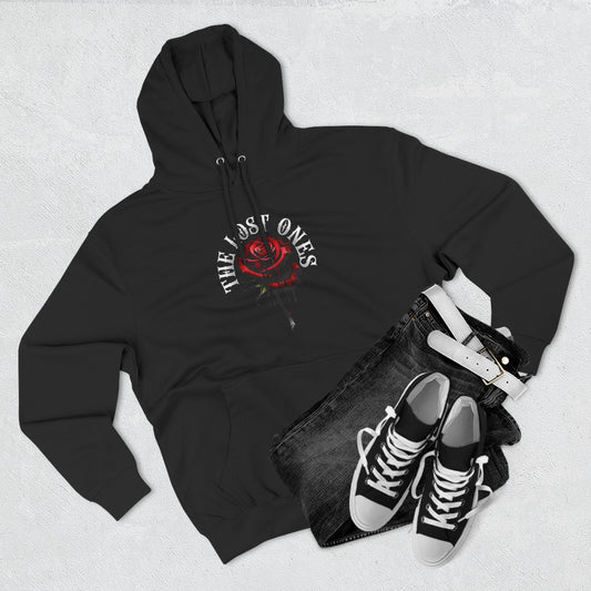 Lost Ones Hoodie — Gothic Rose & Raven Graphic Fleece Hoodie