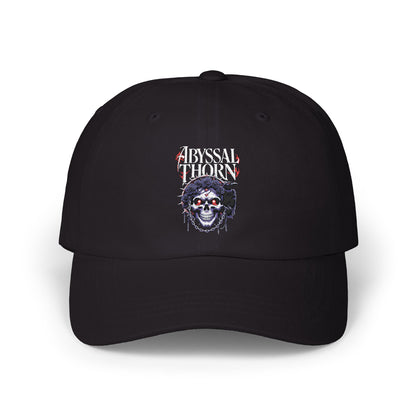 Abyssal Thorn Skull Dad Cap — The Lost Ones Embroidered Black Hat