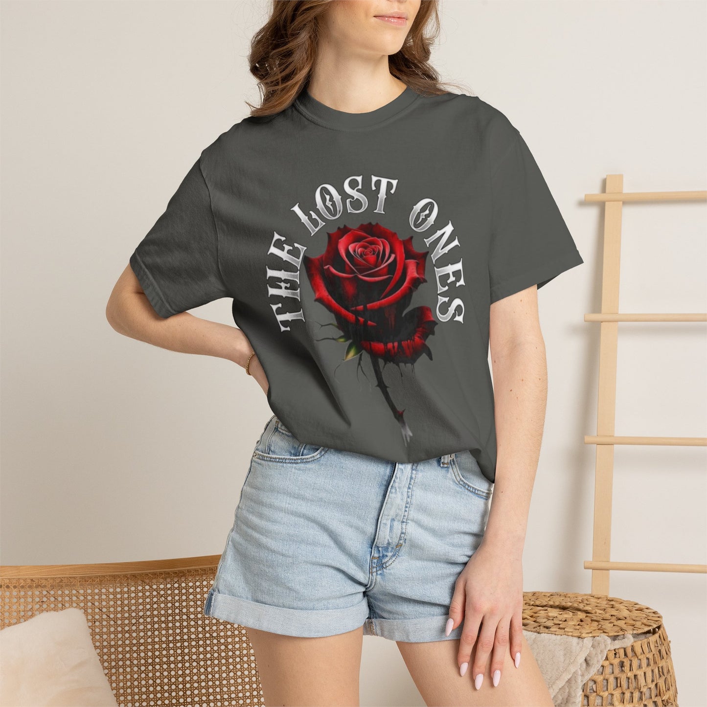 Gothic Rose & Raven T-Shirt — "The Lost Ones"
