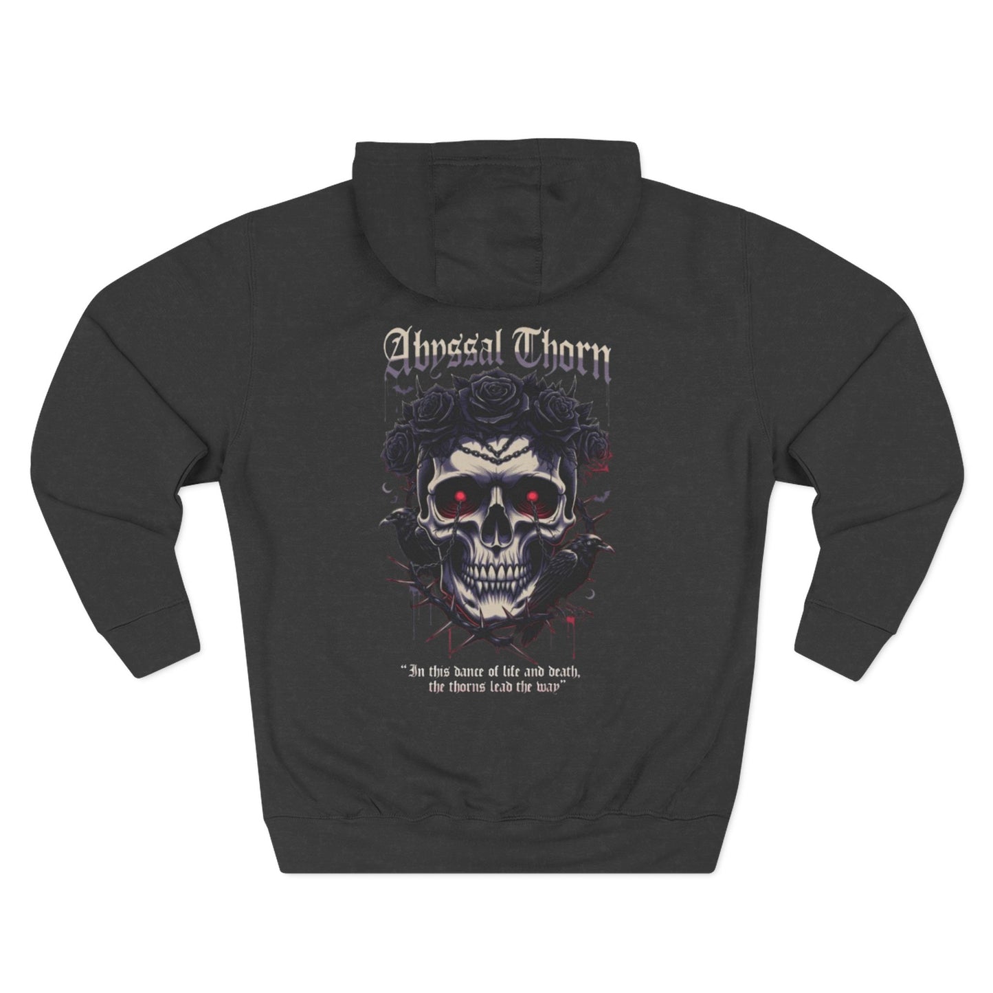 Skull Band Hoodie "The Lost Ones" - Gothic Rock Fleece Pullover