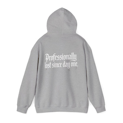 The Lost Ones Hoodie — 'Professionally lost since day one' Gothic Rose Pullover