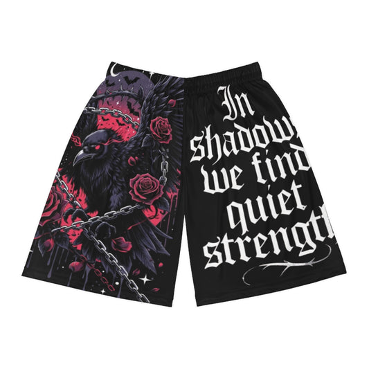 “In Shadow We Find Quiet Strength” Raven & Rose Shorts