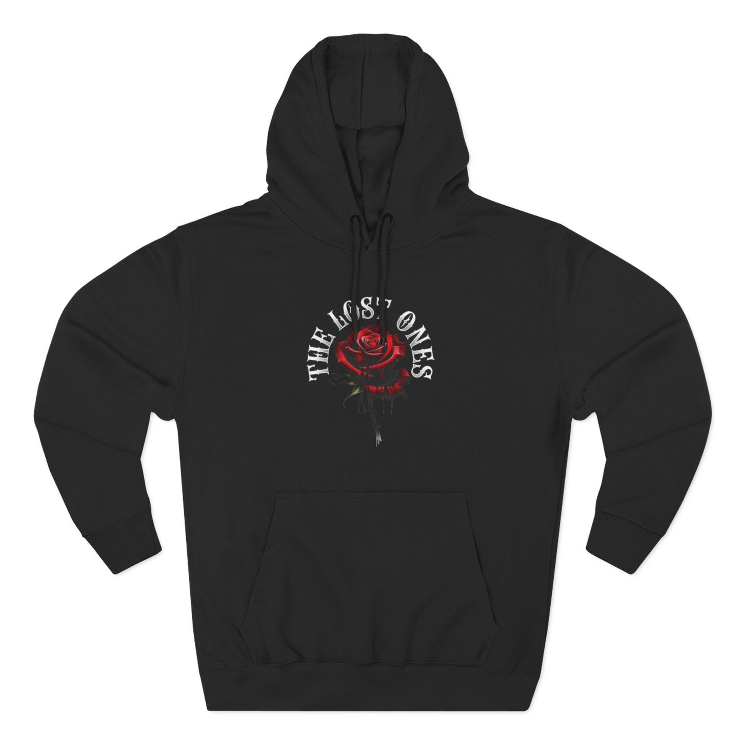 Lost Ones Hoodie — Gothic Rose & Raven Graphic Fleece Hoodie