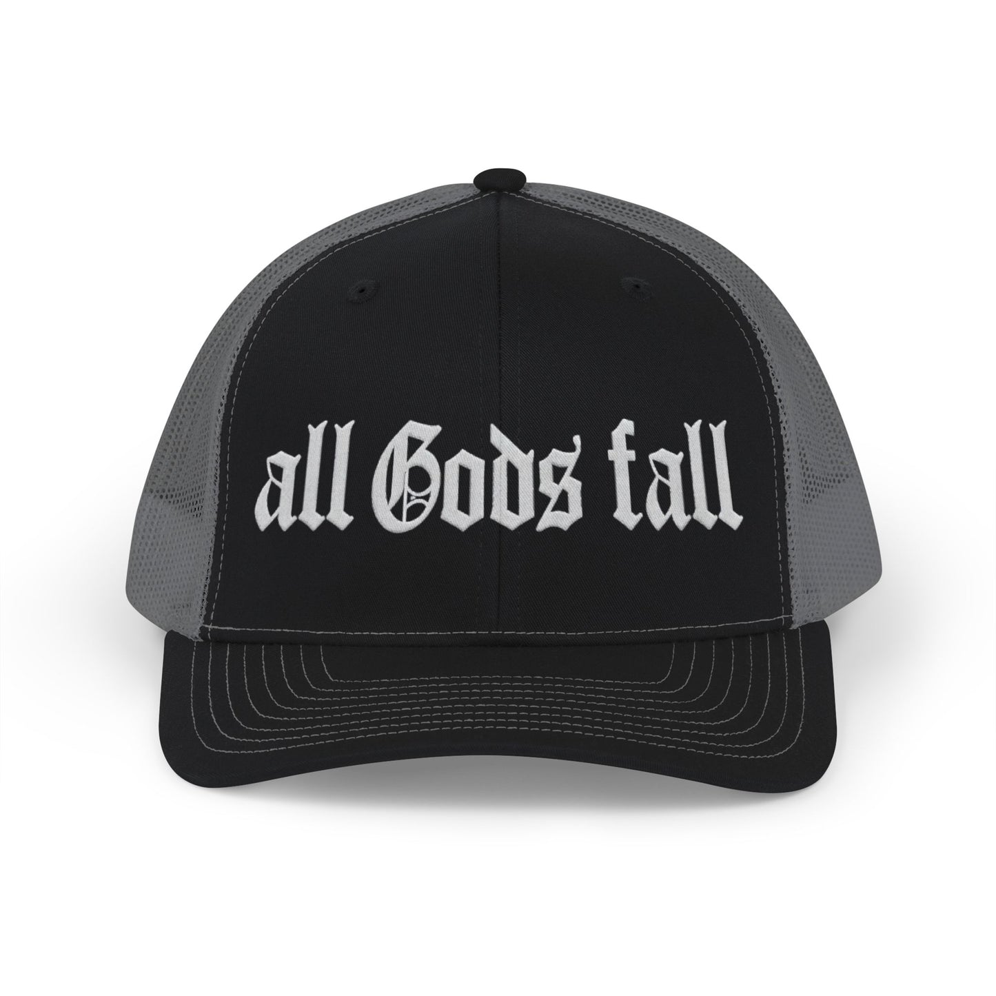 Trucker Cap — "all Gods fall" Gothic Snapback
