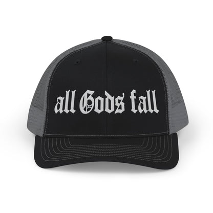 Trucker Cap — "all Gods fall" Gothic Snapback