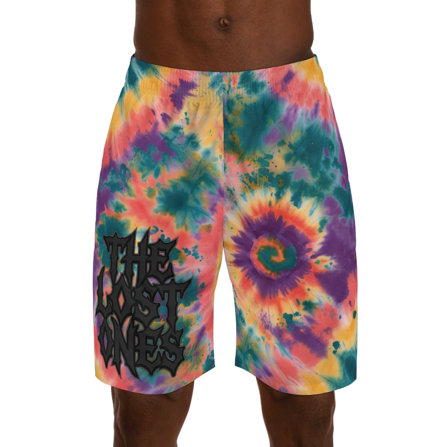 Tie-Dye Spiral Men's Jogger Shorts