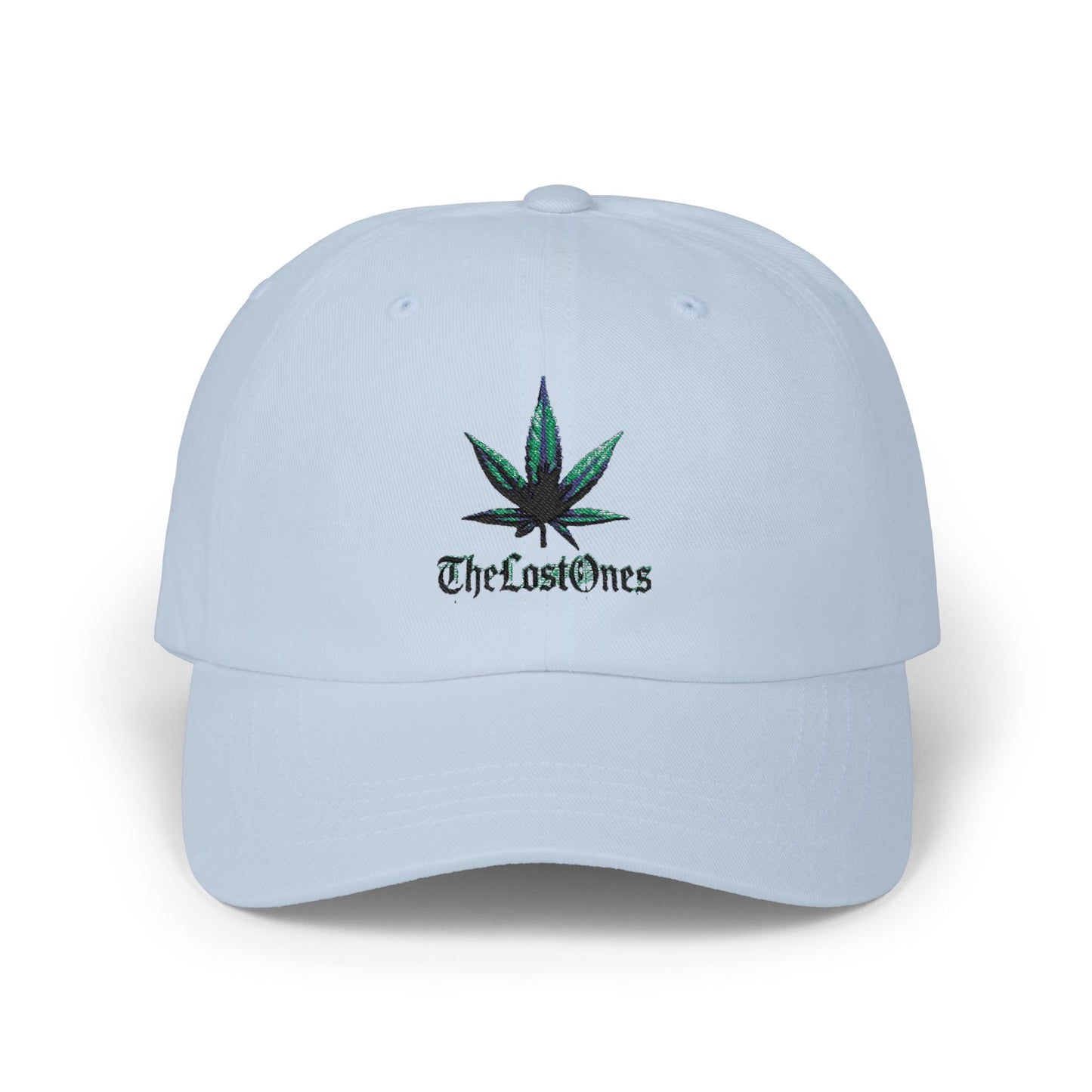 Embroidered Cannabis Leaf Dad Cap — "TheLostOnes" Streetwear Hat