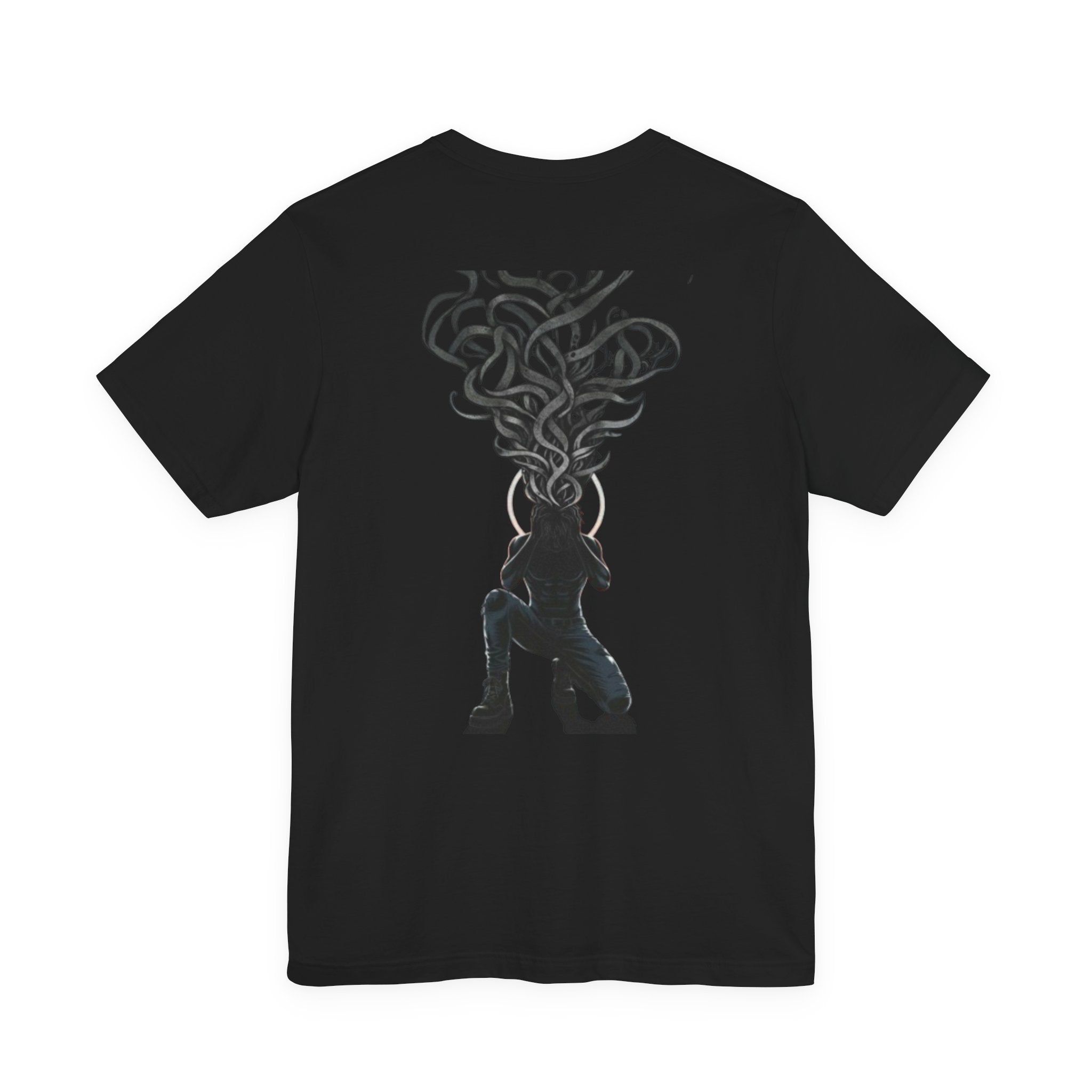 Heavy Heart Steady Steps Tee — Moody Illustration Graphic T‑Shirt