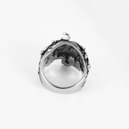 Medusa Ring for Men - Stainless Steel Greek Mythology Medusa Snake Ring