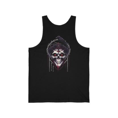 Abyssal Thorn Skull Tank Top — Gothic Skull Graphic Muscle Tank