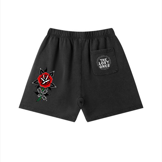 Rose Vintage Wash Cotton Shorts