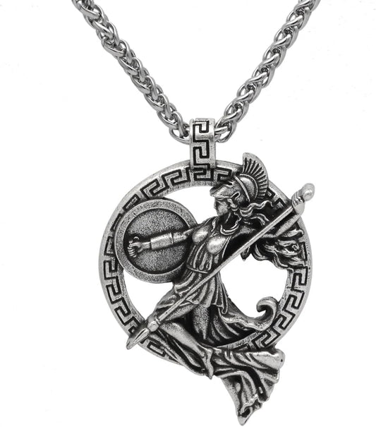 Athena Stainless Steel Necklace/Pendant - Mythology Jewelry