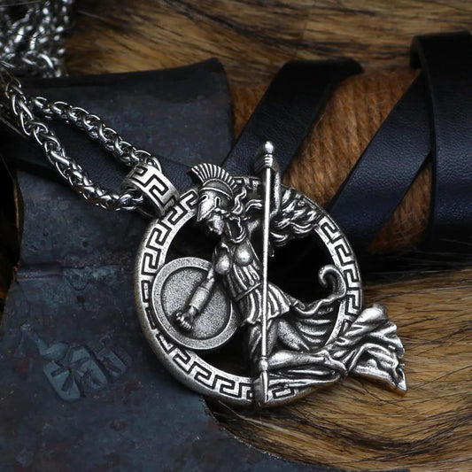 Athena Stainless Steel Necklace/Pendant - Mythology Jewelry