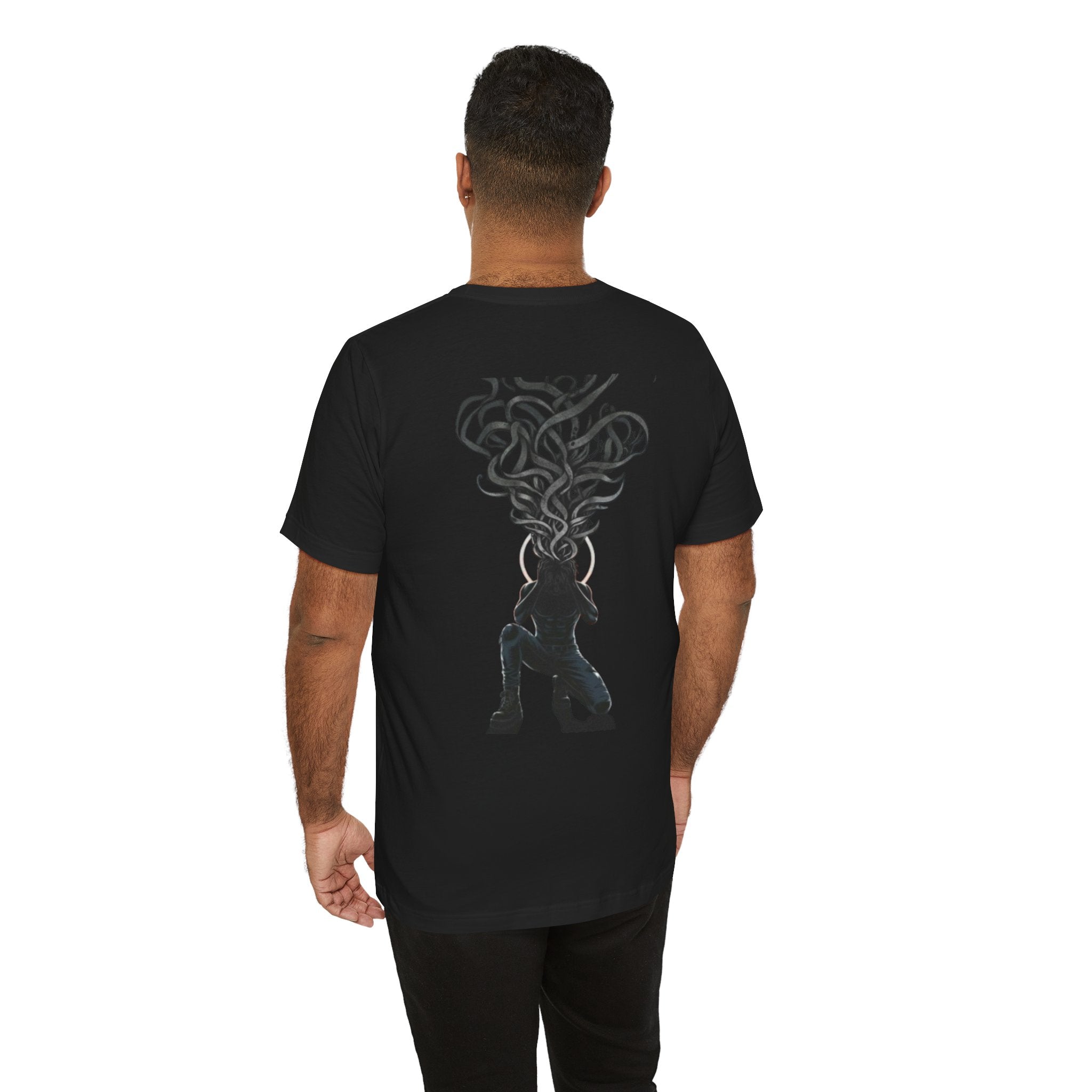 Heavy Heart Steady Steps Tee — Moody Illustration Graphic T‑Shirt
