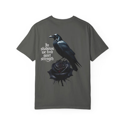 Gothic Rose & Raven T-Shirt — "The Lost Ones"