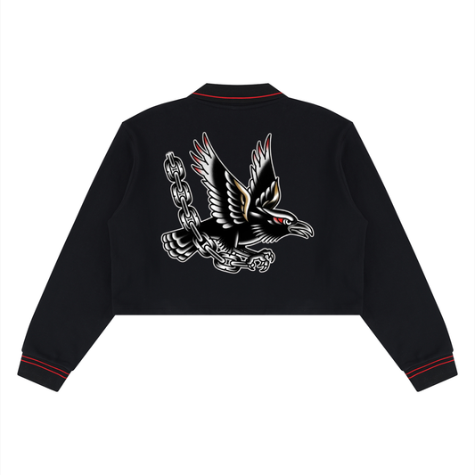 Women’s Crop Collared Sweatshirt
