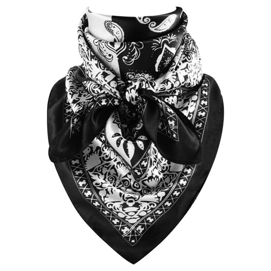 Black and White Bandana Paisley