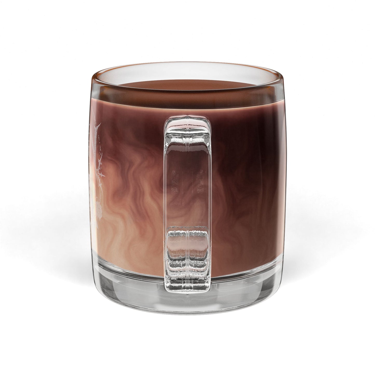 Engraved Glass Coffee Mug 12.25oz — Clear Personalized Tea & Espresso Cup