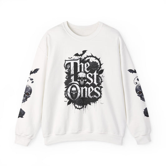 "The Lost Ones" Gothic Skull & Bats Crewneck Sweatshirt