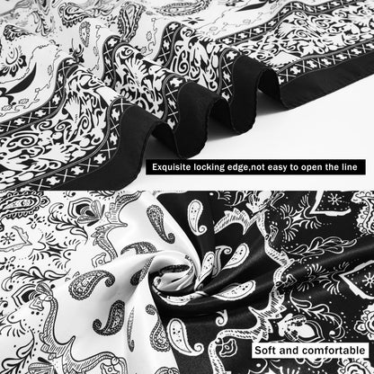 Black and White Bandana Paisley