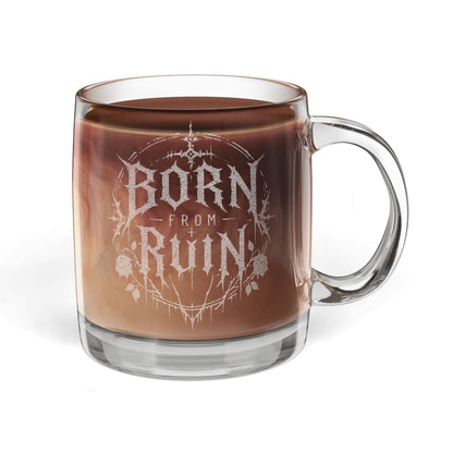 Engraved Glass Coffee Mug 12.25oz — Clear Personalized Tea & Espresso Cup