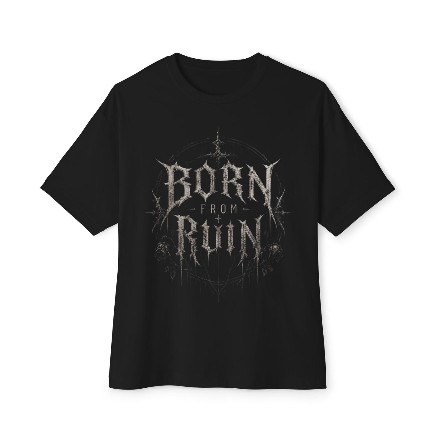 Born From Ruin Graphic Tee — Gothic Metal Band Style Oversized T-Shirt