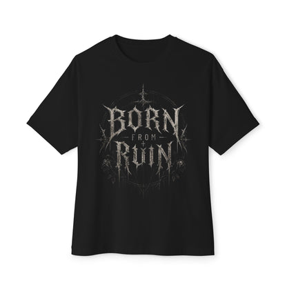 Born From Ruin Graphic Tee — Gothic Metal Band Style Oversized T-Shirt