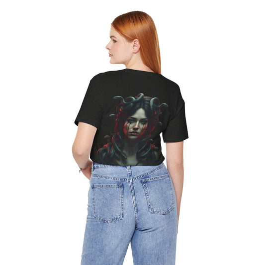 Medusa Portrait Tee — "Beauty Is Pain" Gothic Graphic T‑Shirt