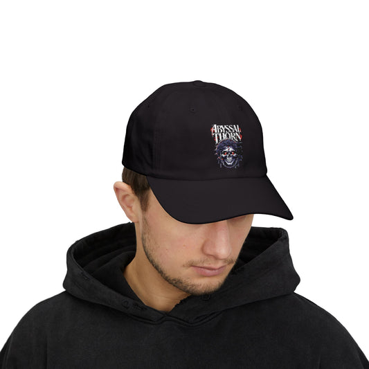 Abyssal Thorn Skull Dad Cap — The Lost Ones Embroidered Black Hat