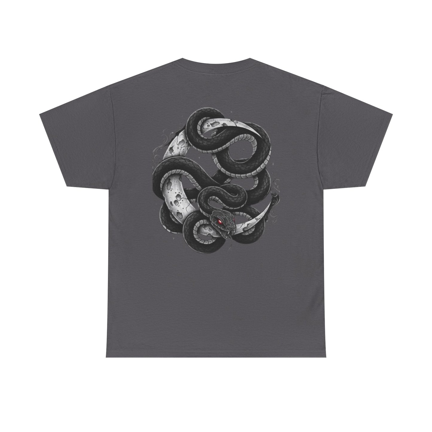 Trust No Light Snake Graphic Tee — Gothic Black T-Shirt with Dripping Text