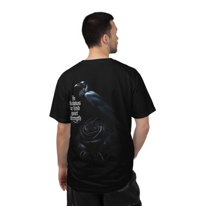 Gothic Rose & Raven T-Shirt — "The Lost Ones"
