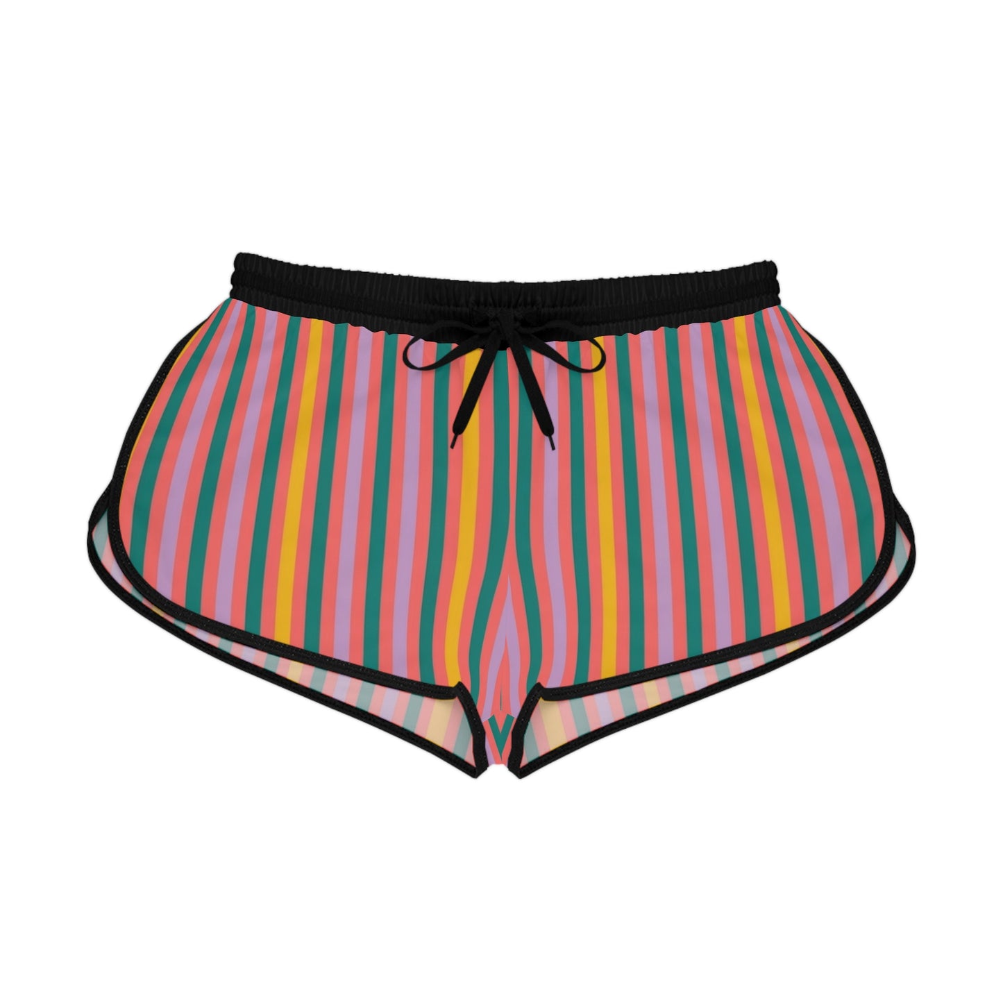 Glued To The Couch Retro Striped Shorts