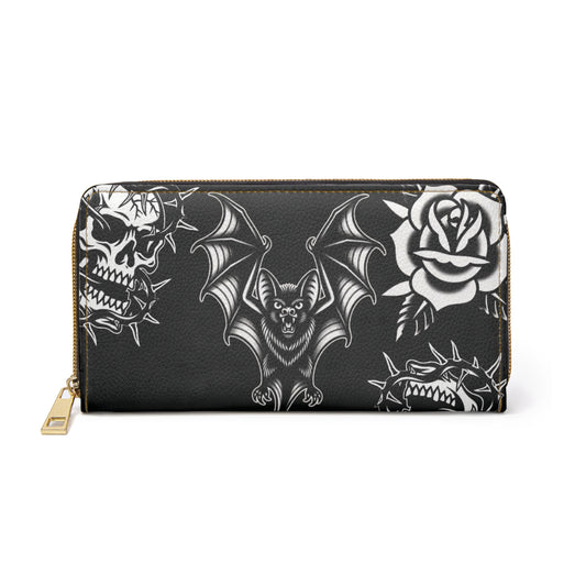 The Lost Ones Abyssal Thorn Leather Zip Clutch