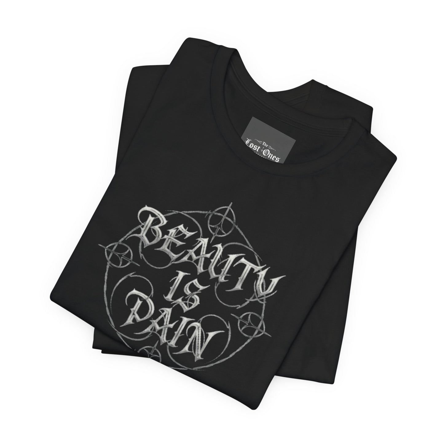 Medusa Portrait Tee — "Beauty Is Pain" Gothic Graphic T‑Shirt
