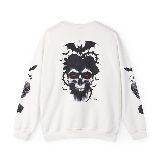 "The Lost Ones" Gothic Skull & Bats Crewneck Sweatshirt