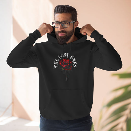 Lost Ones Hoodie — Gothic Rose & Raven Graphic Fleece Hoodie
