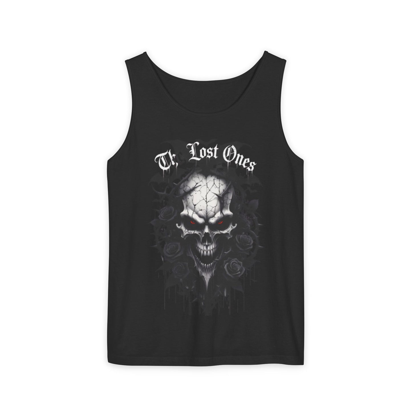 Skull & Bats Tank Top — Gothic Horror Graphic