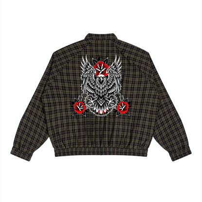 Trad Plaid Full-Zip Track Jacket