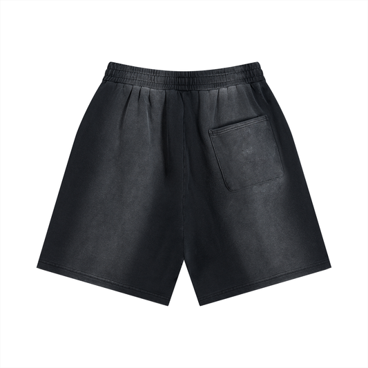 High Healing Sun Fade Distressed Shorts