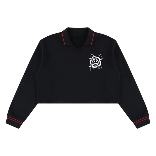 Women’s Crop Collared Sweatshirt